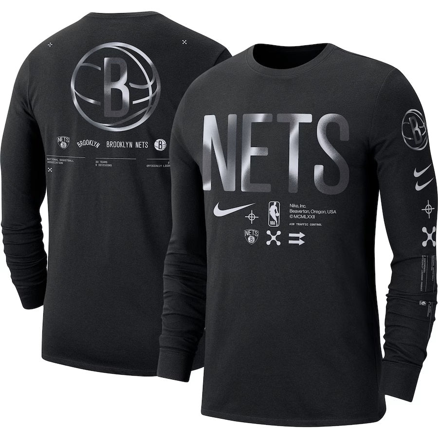 Nike Men's Charlotte Hornets City Edition Jordan NBA Logo T-Shirt in Black, Size: Medium | DV5938-010