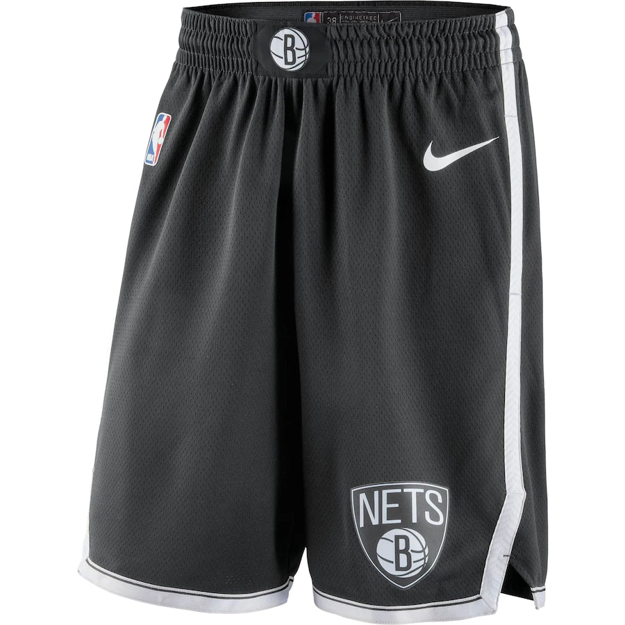 Brooklyn Nets Nike Black 2019/20 Icon Edition Swingman Shorts