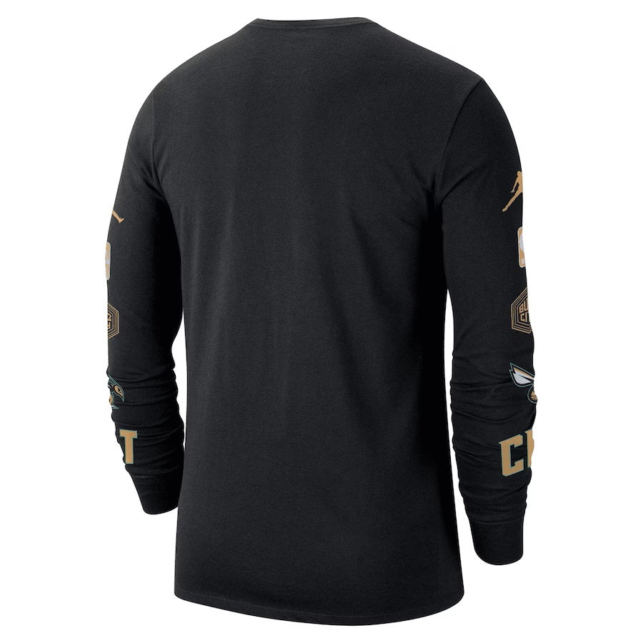 Charlotte Hornets Jordan Brand Black 2022/23 City Edition Essential Expressive Long Sleeve T-Shirt