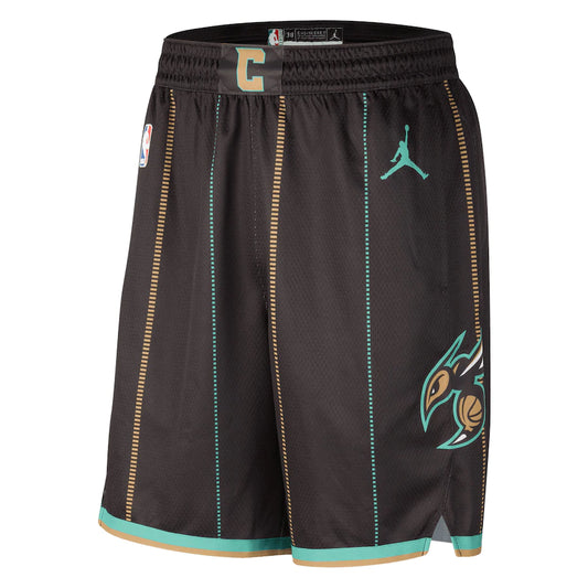Charlotte Hornets Jordan Brand Black 2022/23 City Edition Swingman Shorts