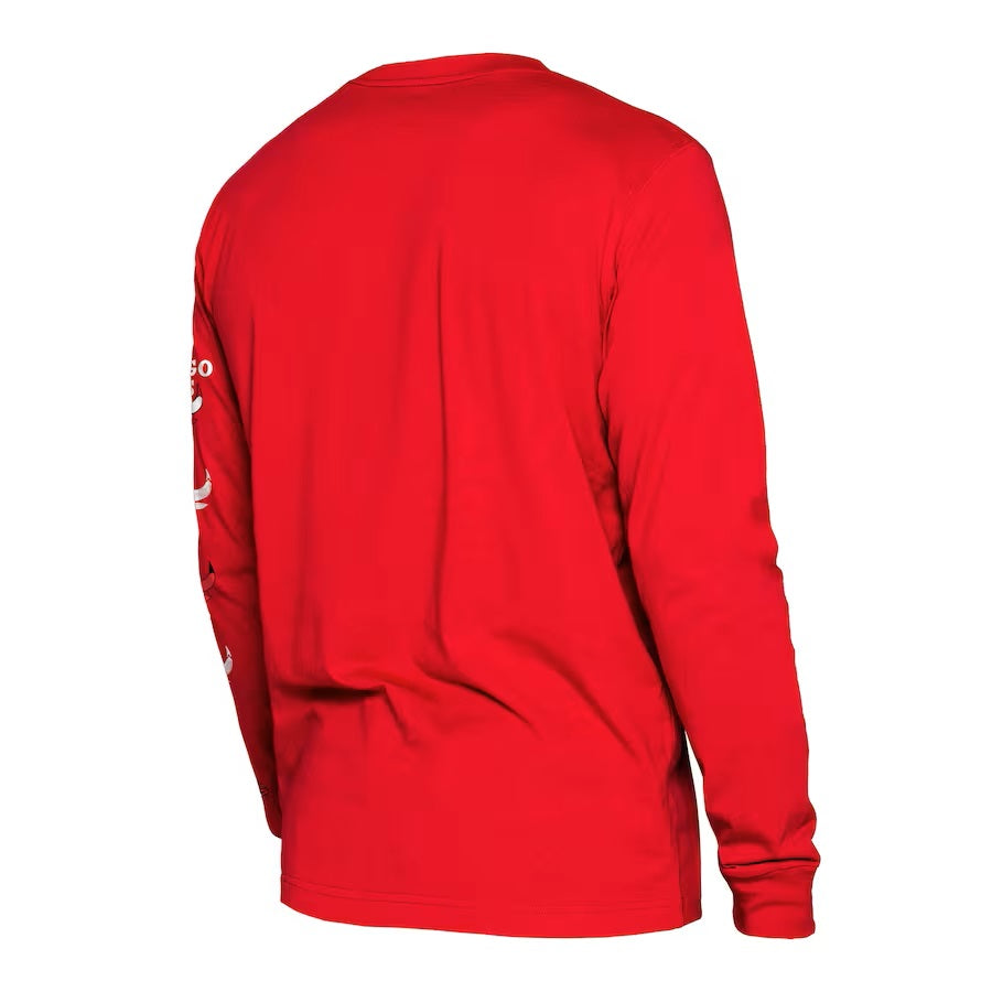 Chicago Bulls New Era Red 2023/24 City Edition Long Sleeve T-Shirt