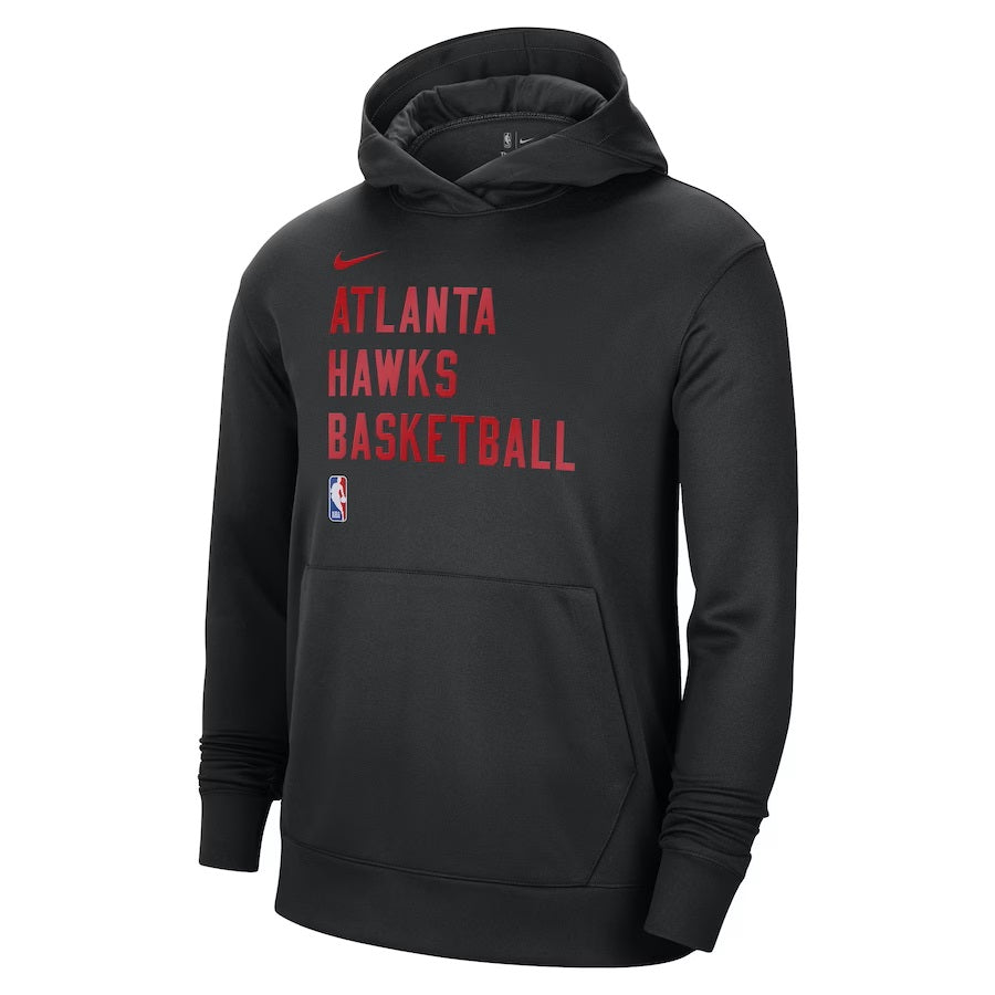 Atlanta Hawks Nike Black 2023/24 Performance Spotlight On-Court Practice Pullover Hoodie