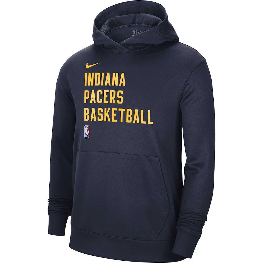 Indiana Pacers Nike Navy 2023/24 Performance Spotlight On-Court Practice Pullover Hoodie