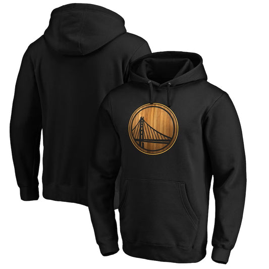 Golden State Warriors Fanatics Branded Black Hardwood Pullover Hoodie
