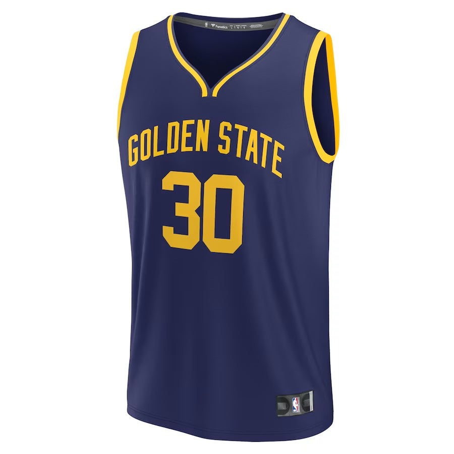 Golden State Warriors Stephen Curry Fanatics Branded Navy Fast Break Jersey - Statement Edition