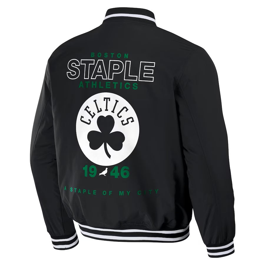 Men's Boston Celtics NBA x Staple Black My City Jacket