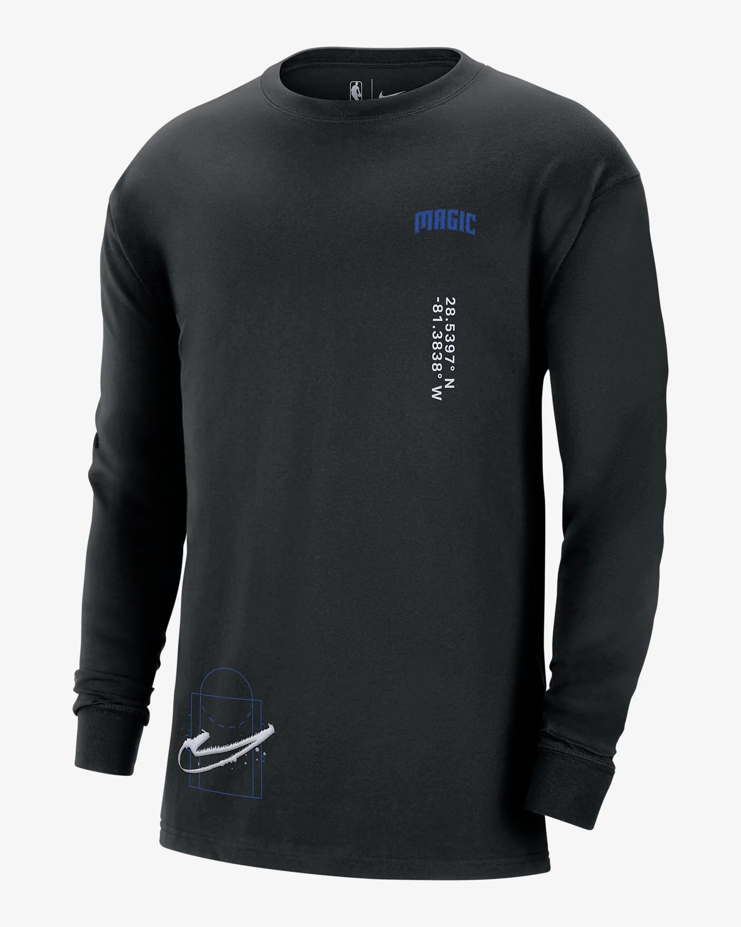Orlando Magic Courtside Max90 Men's Nike NBA Long-Sleeve T-Shirt