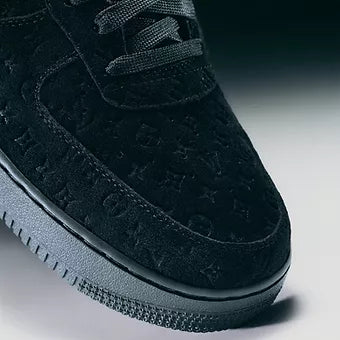 Louis Vuitton x Nike Air Force 1 Black | Size 8.5, Sneaker