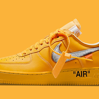 Nike Air Force 1 Low 'Off-White - University Gold' Shoes - Size 12